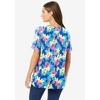 Woman Within Plus Size Perfect Printed Short-Sleeve Crewneck Tee - 3 of 4
