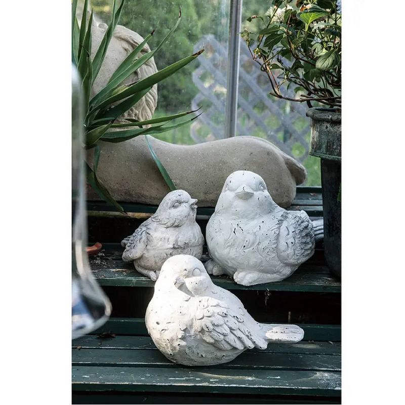 A&#38;B Home Outdoor Decor Large Sitting Bird Figurine &#8211; White, 5 of 6