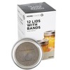 HomePointe Canning Lids and Bands for Wide Mouth Mason Jars, Fits Wide Mouth Glass Jars, Food Preservation (12 Lid and Band Pairs [One Pack of 12]) - 3 of 4