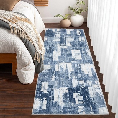 Area Rug for Living Room Washable Abstract Geometric Rug Farmhouse Floor Carpet