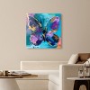 Art Remedy Jewel Toned Butterfly Colorful buterfly and flowers wall art Unframed - 2 of 4