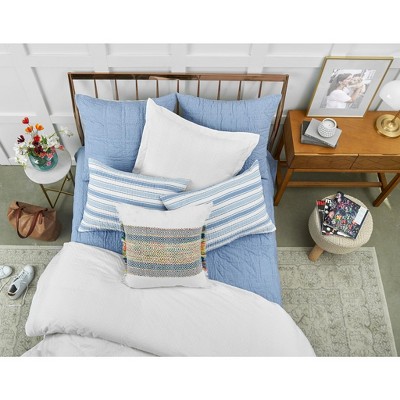 Ashley Multicolor Woven Stripe Cotton Throw Pillow