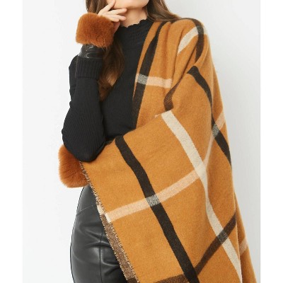 Women's Faux Fur Fingerless Gloves - JAYLEY