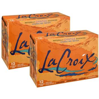 La Croix Orange Sparkling Water - Case of 2/12 pack, 12 oz