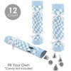 Big Dot of Happiness Blue Checkered Party - No Snap Party Table Favors - DIY Cracker Boxes - Set of 12 - 3 of 4
