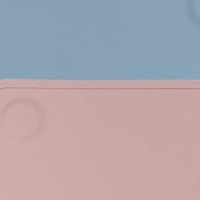 matte blue, pink