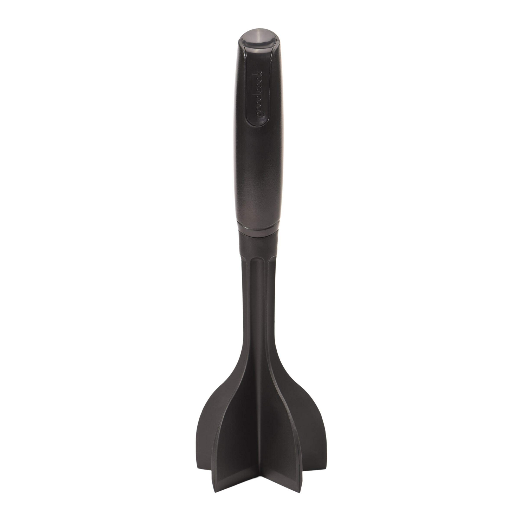 GoodCook Ready Ground Meat Chopper: Plastic Masher, Dishwasher-Safe, Black, 10" Height, 2.9" Width
