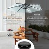 Best Choice Products 7.5ft Outdoor Solar Patio Umbrella for Deck, Pool w/ Tilt, Crank, LED Lights - 3 of 4