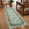 Washable Rug Modern Floral Rug Non Slip Low Pile Rug Stain Resistant Area Rug Non Shedding Indoor Floor Cover for Bedroom Living Room - 4 of 4
