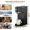 Kismile Single Serve Coffee Maker, Compatible with Capsule and Ground, 5 Brew Sizes Up to 14 Oz, Adjustable Funnel Height, Compact & Quick Brew - 2 of 4