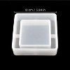 JDICTION 2 Pieces Resin Ashtray Molds - Silicone Molds with Square & Rhombus-Round Designs for DIY Resin Casting Handcrafts - 3 of 4