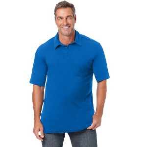 KingSize Men's Big & Tall Shrink-Less Lightweight Polo - 1 of 4