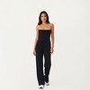Anna-Kaci Active Women's High Waist Wide Leg Pants with Drawstring Tie and Soft Stretch Fabric - Large, Black - 2 of 4