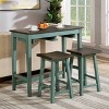 3pc Helbrana Bar Height Dining Set - HOMES: Inside + Out - image 3 of 4