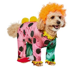 Rubies Creepy Clown Pet Costume - 1 of 4