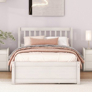 Whisen Modern Design Wooden Twin Size Platform Bed Frame with 2 Drawers/ Trundle - 1 of 4