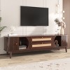 KTMBDW Rattan TV Stand with Cabinets & Drawers,Media Console Table, TV cabinet for Living room - 3 of 4