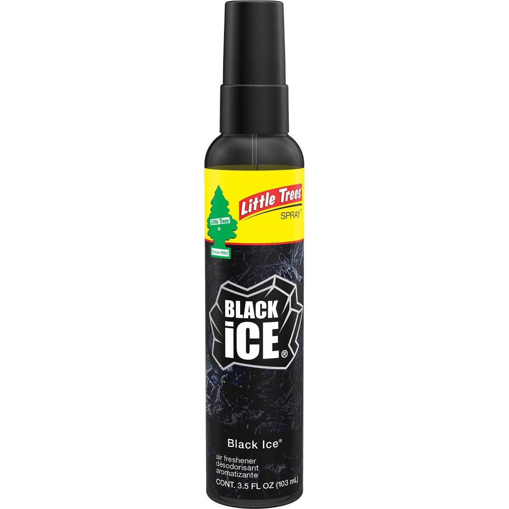 Little Trees 3.5 fl oz Ice Pump Spray Black Ice: Car Freshener Spray, Disposable Air Freshener, Scented Car Supplies