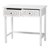 Baxton Studio Yelena Classic and Traditional White Finished Wood 2-Drawer Console Table - 3 of 4