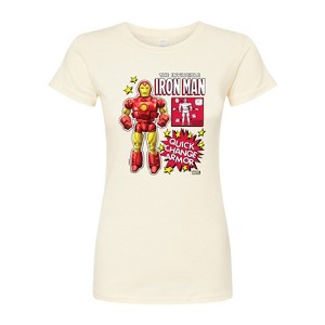 Women's - Marvel - Iron Man Action Figure Fitted Graphic T-Shirt - 1 of 2