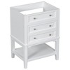 24" Bathroom Vanity Cabinet Without Sink, Modern Bathroom Storage Vanity with Open Shelf, Drawer, Solid Wood Frame Bathroom Cabinet - 4 of 4