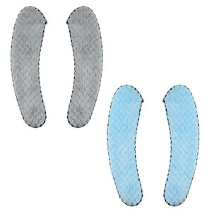 Unique Bargains 2 Pair Toilet Seat Cover Pad Bathroom Warm Toilet Seat Cushion Washable Reusable - 1 of 4