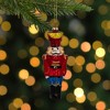 Northlight 5" Shiny Red Nutcracker Soldier Hanging Glass Christmas Ornament - image 2 of 4