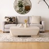 Royal Hampton Coffee Table | 45" Rectangular Handcrafted Mango Wood | Solid Asymmetric Base - 3 of 4