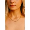 Hollywood Sensation Paperclip Link Necklace – Effortless Glamour for Any Occasion 17 Inches Gold - 2 of 4