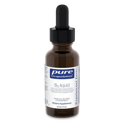 Pure Encapsulations B12 Liquid - 1,000 mcg Vitamin B12 (Methylcobalamin) Supports Nerves, Immune Health, Energy, and Cognitive Function* - 1 Fl Oz