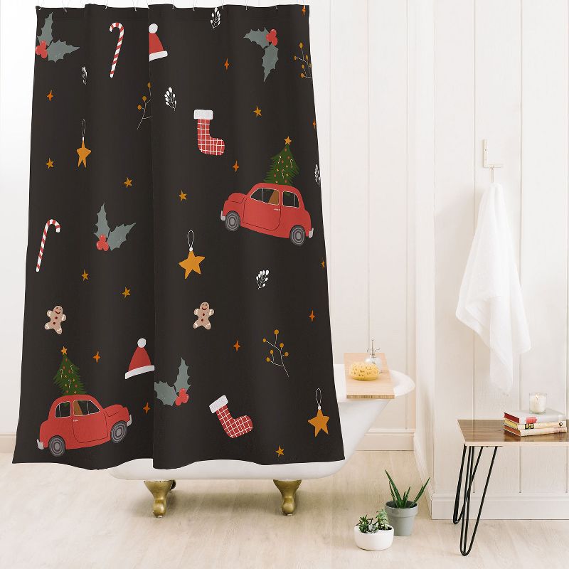 Hello Twiggs Ho Ho Ho Happy Holidays Shower Curtain - Deny Designs, 2 of 4