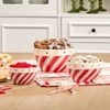 The Lakeside Collection Candy Cane Set of 3 Serving Bowls - 3 of 3