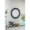 MAYEERTY 23.5" Circle Wall Mirror with Wooden Black Frame, Antique Classic Decor Mirror for Living Room, Foyer, Bathroom, Office - 2 of 4