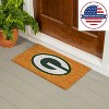 EvergreenNFLGreen Bay Packers Logo Natural Coir 28 x 16 Inches Indoor Outdoor Doormat - 2 of 4