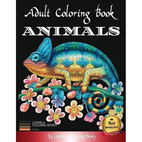 Download Adult Coloring Book Animals By Liudmila Coloring Books Paperback Target