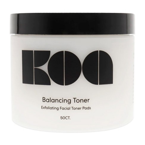 KOA Balancing Toner Pads - Gentle Exfoliator - Oil Control Skin Toner -  Prevents Breakouts - No Artificial Fragrance - 50 Count