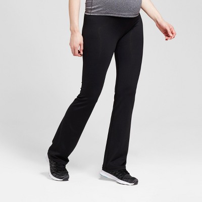 Maternity Crossover Panel® Active Bootcut Pants - Isabel Maternity™ by Ingrid & Isabel® Black XXL