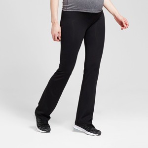 Maternity Crossover Panel Active Bootcut Pants - Isabel Maternity by Ingrid & Isabel Black XXL, Women