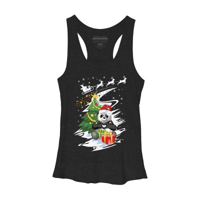Women's Design By Humans Christmas T-shirt By CrystalHawk Racerback Tank Top