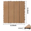 DOMETOUR Wood Plastic Composite Deck Tiles, Set of 20, FSC Certified, Water & Weather Resistant, DIY, for Patios, Balconies, Rooftops, Burlywood - 2 of 4
