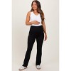 Pinkblush Black High Waist Maternity Kick Flare Pants - 3 of 4