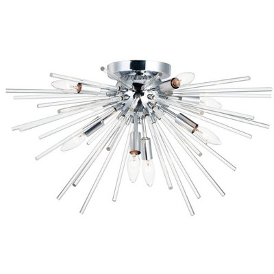 Maxim Lighting Polaris 8 - Light Semi-Flush Mount in  Polished Chrome