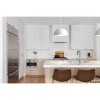 Urban Ambiance Luxury Mid-Century Modern Indoor Pendant,  8-5/8''H x 15-3/4"W x 15-3/4''D,  White Finish, UHP4791 - 2 of 4