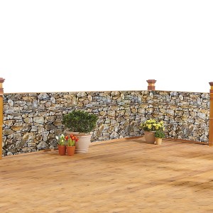 Collections Etc Realistic Faux Stone Privacy Fence Cover NO SIZE Brown - 1 of 4