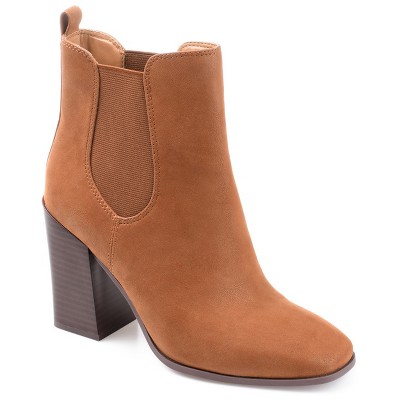 Journee Collection Womens Maxxie Pull On Stacked Heel Booties