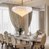 CityFurn 30" 13-Light Modern Luxury Tiered Round Glass Chandelier - 4 of 4