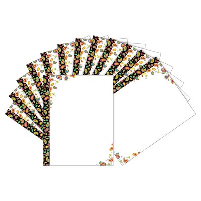 Barker Creek 2pk Printer Paper 100ct - Neon Paisley