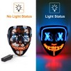 Whizmax[2PACK]Led Mask- Up and Down Line Shape Scary Mask,Blue/Red+Green/Purple - 4 of 4