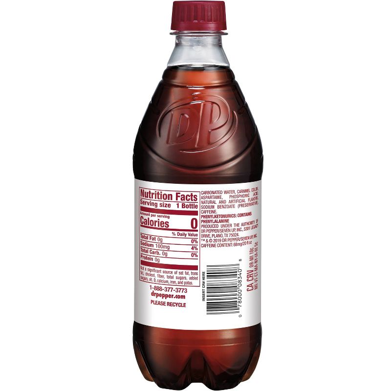 Diet Dr Pepper Soda - 20 fl oz Bottle, 2 of 8