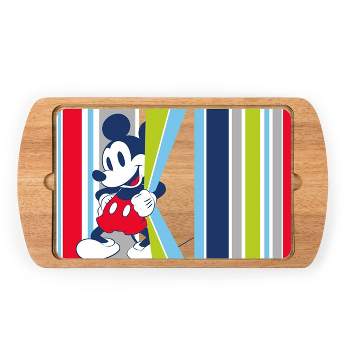 Picnic Time Mickey Mouse Parawood Billboard Glass Top Serving Tray